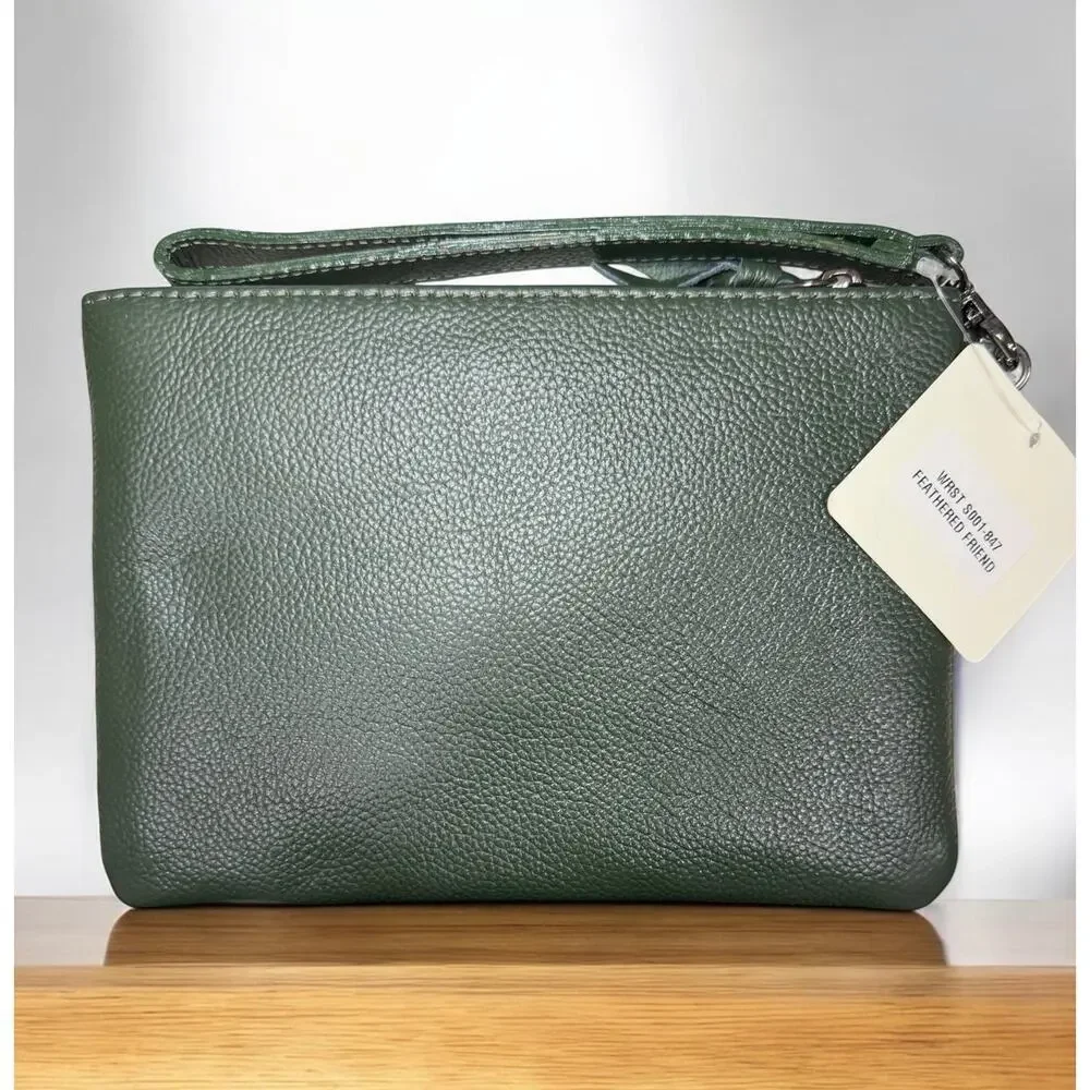NWT Mary Frances Bag #S001 - 847 “Feathered Friend” Large Wristlet
